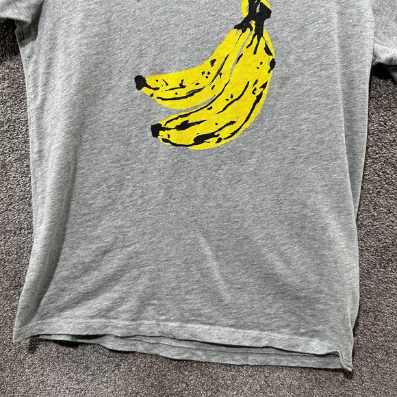 J. Crew Gray Tee with Yellow Banana Print - Picture 4 of 12
